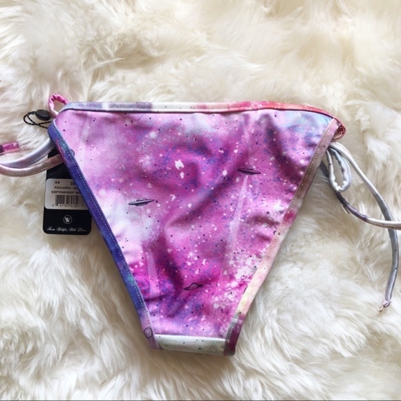 NWT Wildfox Space Cadet tie dye rainbow swimsuit - Picture 2 of 3